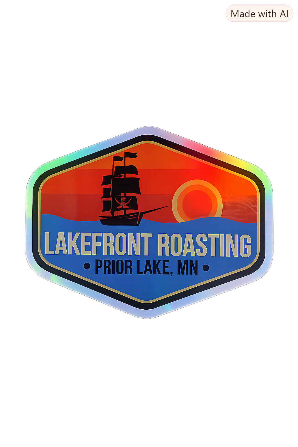 Lakefront Roasting Sticker